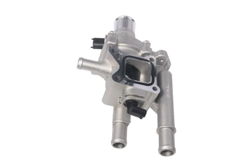 Coolant Thermostat and Housing Assembly with Sensors - Compatible with Chevy Cruze, Limited, Trax, Sonic 1.8L & 1.6L - Replaces 25192228, 55564890, 15-81816, 902-033, 55579951 - Full Aluminum