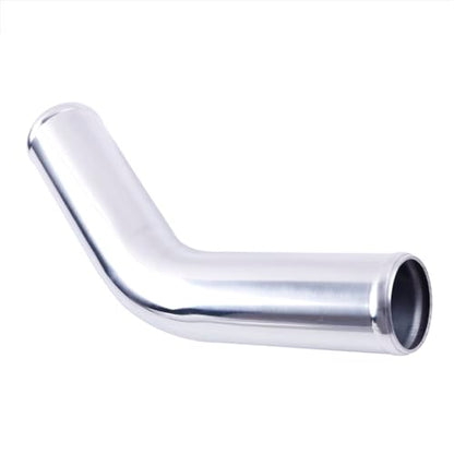 Aluminum Pipe Tube Intercooler Hose 45 Degree 25mm(1"), 6061 Aluminu Air Intake Tube, Length 5.9" (150mm) One Leg, Thickness 2 mm - size: OD25(1"), style: 45 Degree