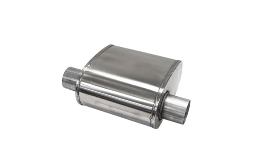 CORSA EXHST Corsa - Custom Sport Muffler 304SS 3in Offset In / 3in Offset Same Side Out 10in Length (CP300SS)