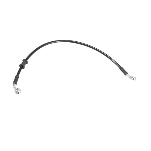 ACROPIX Universal 50cm 19.69" Motorcycle Brake Clutch Oil Hose Line Pipe Hydraulic Reinforced Stainless Steel Braided Black Car Parts