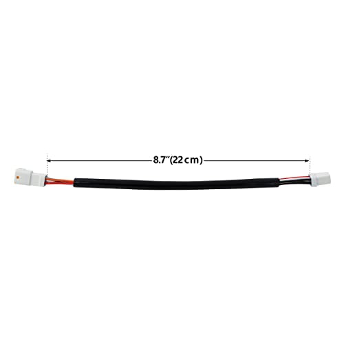 TCT-MOTORPARTS 10" Electronic Throttle Handlebar Wire Extension Fit For Harley Touring Street Electra Road Glide Ultra Limited Freewheeler 2017-2023 - size: 10" Handlebar Wire Extension