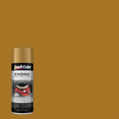 Dupli-Color Engine Paint with CERAMIC, Gloss, Universal Gold, 12 oz - color: Universal Gold, size: 1 Count (Pack of 1)