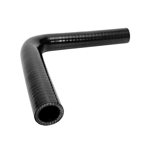 ID 3/4"-1" 90 Degree Reducer Silicone Elbow Coupler 7" Leg Length - size: ID: 3/4" to 1" (19mm to 25mm)
