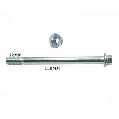 12mm 6" Front Wheel Axle Bolt for Chinese Pit Dirt Bike SDG SSR Baja Lifan Coolster Taotao 50cc 70cc 90cc 110cc