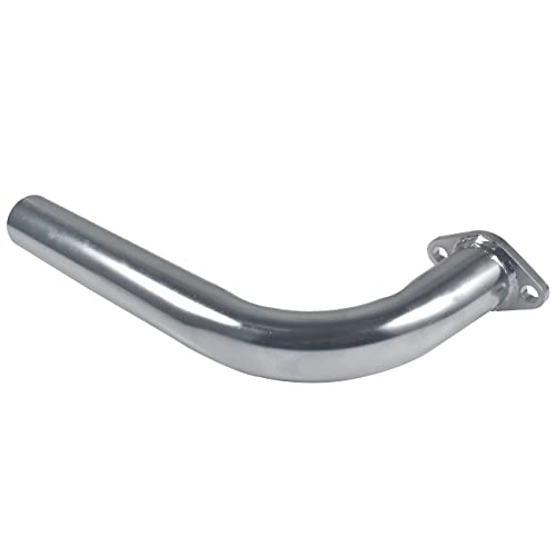 New 420cc Exhaust Header Pipe with Female Threaded - color: Silver