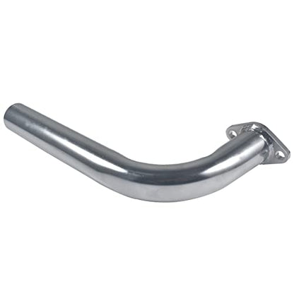 New 420cc Exhaust Header Pipe with Female Threaded - color: Silver