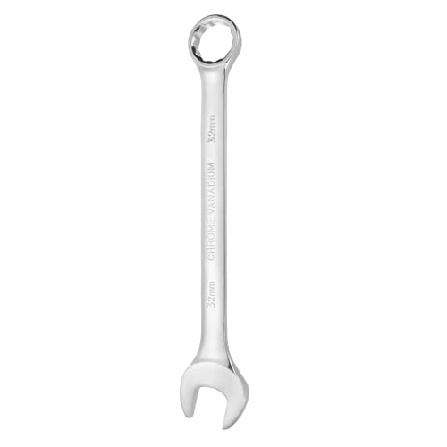 HARFINGTON Combination Wrench 32mm Metric 12-Point Box and Open End - size: 32mm