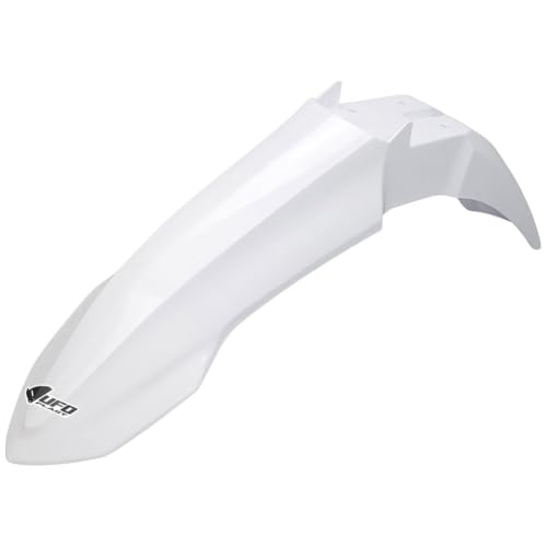 UFO PLAST Front Fender - Replacement Dirt Bike Front Mud Guard - Compatible with Yamaha YZ250F 2024-2027/YZ450F 2023-2026/YZ250FX 2025-2026/YZ450FX 2024-2026 (White YA04889#046) - color: White YA04889#046