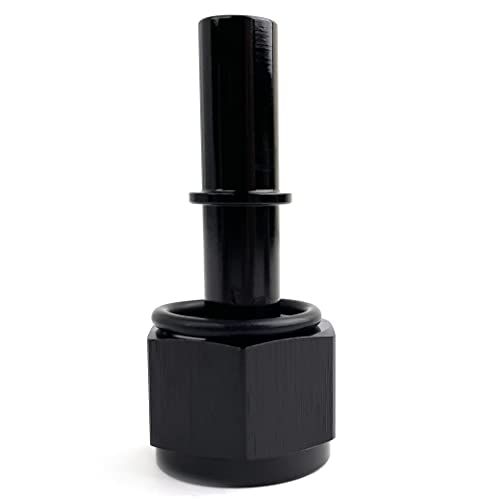 Aluminum Female 8AN Flare to 3/8 SAE Quick Disconnect Push-On EFI Hose Fitting Female 8 AN to 3/8 Hose Line Adapter - color: Black Female, size: 8AN to 3/8
