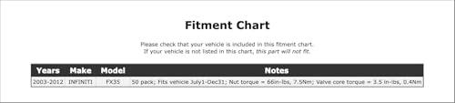 Tire Pressure Monitoring System (TPMS) Sensor Service Kit for Infiniti