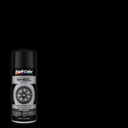 Dupli-Color Wheel Paint, Satin, Black, 12 oz - color: Black, size: 1 Count (Pack of 1)