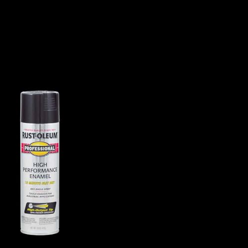 Rust-Oleum Professional High Performance Gloss Black Spray Paint - color: Gloss Black, size: 15 Ounce (Pack of 1)
