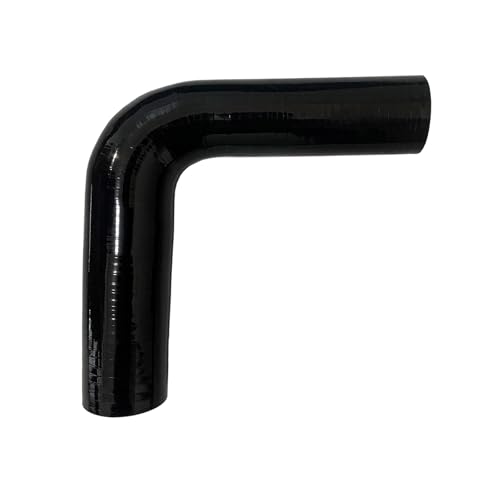 1.5"-1.75" 90 Degree Reducer Silicone Elbow Coupler 7" Leg Length - size: ID: 1.5" to 1.75" (38mm to 45mm)