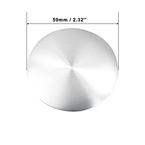 X AUTOHAUX 59mm Silver Tone Car Universal Wheel Center Hub 4pcs - size: 59mm