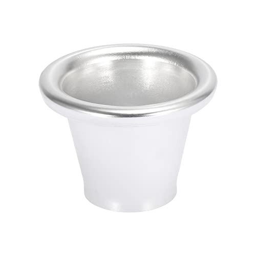 X AUTOHAUX 2 Inch Neck Aluminum Bellmouth Velocity Stack Adapter Air Intake Turbo Horn Air Inlet Decorative Cover Silver Tone - color: Silver Tone