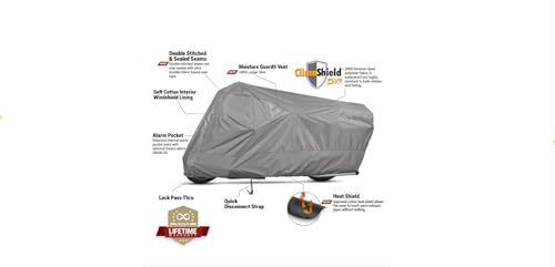 Dowco WeatherAll Plus Motorcycle Cover, Grey, Professional Grade