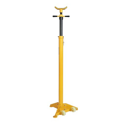 YELLOW JACKET 3/4 Ton Underhoist Support Stand with Two Wheels, Lifting from 43.3" to 70.9", Bearing Mounted Spin Handle, Contoured Saddle, Supports Vehicle Components, Self-Locking Screw - size: 3/4 ton with Two Wheels