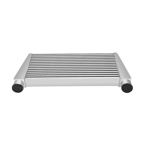 2.50 Inch Inlet/Outlet Diameter, Universal Aluminum Intercooler 29.5 * 13.25 * 2.75inch, Turbo Front Mount Universal Aluminum Intercooler Cooling Kit - size: 29.5x13.25x2.75