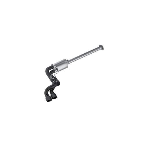 MBRP S5261BLK Exhaust System Cat Back (2009-2014 Ford F150 3" Pre-Axle Dual Outlet, Black Coated) - color: Black Coated