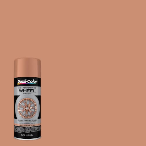 Dupli-Color Wheel Paint, Matte, Rose Gold, 12 oz - color: Rose Gold, size: 1 Count (Pack of 1)