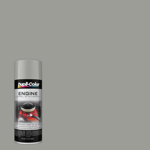 Dupli-Color Engine Paint with CERAMIC, Gloss, Cast Aluminum, 12 oz - color: Cast Aluminum, size: 12 Ounce (Pack of 1)