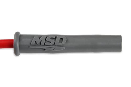 MSD 32829 Super Conductor Spark Plug Wire Set, Red