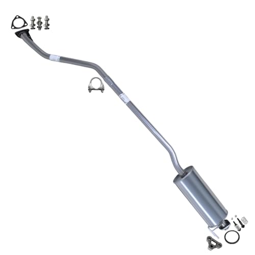 Exhaust Resonator Pipe Compatible with Honda Civic 2001-2005 1.7L | Stainless Steel | Northeastern Exhaust | Includes Gaskets Clamp Bolt Kits Hanger | Direct-Fit Replacement