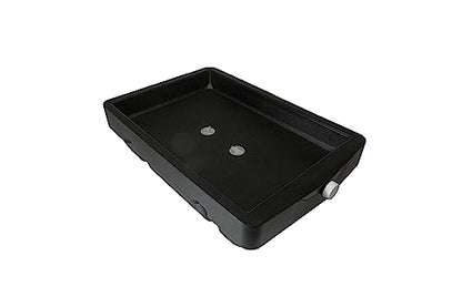 WirthCo Funnel King 32962 Closed Top Drain Pan, 9 Quart Heavy-Duty Polyethylene Waste Fluid Container, 21 x 14 x 5.5 Inches