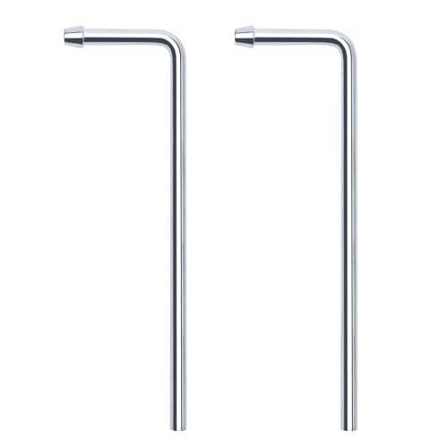 Universal Stainless Steel Exhaust Hanger Rod Weld on-9.5"Long 90 Degree Bent(2 PACK) - size: 2 PCS