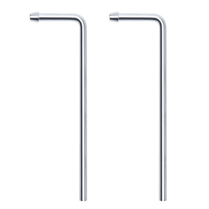Universal Stainless Steel Exhaust Hanger Rod Weld on-9.5"Long 90 Degree Bent(2 PACK) - size: 2 PCS