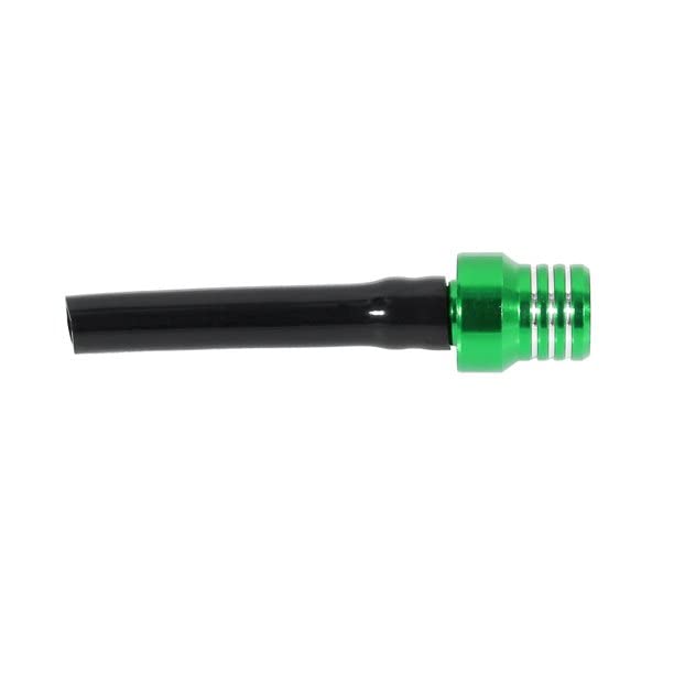 2Pcs ATV Gas Tank Vent Hose Air Vent Hose Gas Fuel Cap Universal CNC Tube One Way Valve Aluminum Breather for KLX110 KX65 - color: Green