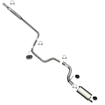 Exhaust Resonator Pipe, Extension Pipe and Muffler Compatible with Ford Taurus 2000-2007 3.0L | Stainless Steel | Northeastern Exhaust | Includes Clamps and Hangers | Direct-Fit Replacement