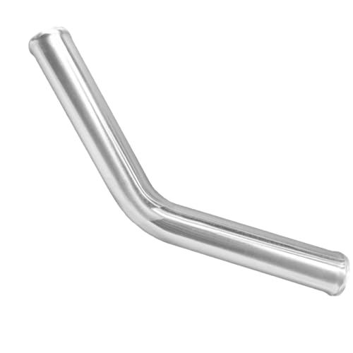 3" (76mm) OD 45 Degree Aluminum Alloy Tube Intercooler Pipe 23.5in (600mm) Length Air Intake Tube Aluminum Intercooler Pipe Aluminum Pipe Tube Brushed Finish Silver - size: L: 23.62"(600mm) 45 degree