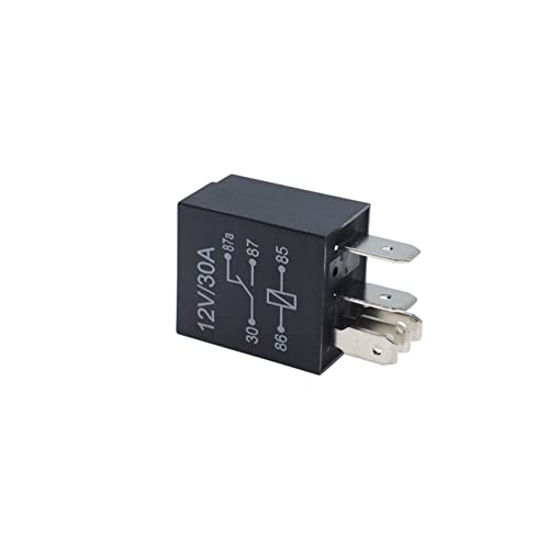5 Pin 12V 30A Multi-Purpose Automotive Starter Relay - Heavy Duty Standard Relay for Car Motor (4 Packs)