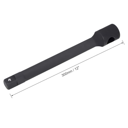 TOP-VIGOR 3/4" Drive Impact Extension Bar 12" Length Square Drive CR-MO Steel for Air Impact Wrenches, Impact driver, Torque Wrench, power Drill, Breaker Bars, Ratchets - size: 3/4" x 12"