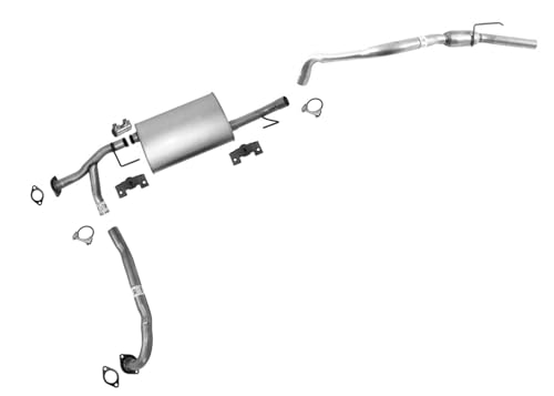 Replacement Parts for Muffler Resonator Tail Pipe Exhaust System for Nissan Pathfinder 2005 2006 2007 2008 2009 2010 2011 2012 2013 2014 2015 4.0L Engine