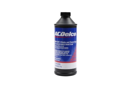 ACDelco 798696 GM Original Equipment 10-4086 DOT 4 Hydraulic Brake and Clutch Fluid - 16 oz