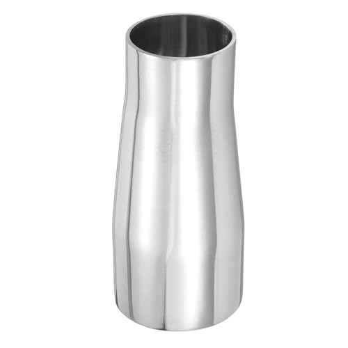 PATIKIL Concentric Reducer Pipe Fitting, 2-1/4"(57mm) to 1-3/4"(45mm) OD 304 Stainless Steel Butt Weld Tube Long Reducer Exhaust Pipe for Food Beverage HVAC Plumbing, Silver - size: 2-1/4" to 1-3/4" OD