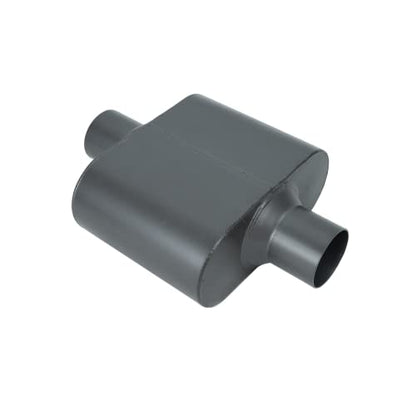 Pair of Single Chamber Performance Race Chambered Muffler 2.25" Center/Center Universal Muffler - size: 2.25 Inch
