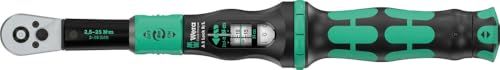 Wera 05075693001 Click-Torque Lock A 5 R/L Torque wrench, adjustable, Torque Lock function, square head insert (1/4"), clockwise/counterclockwise torque operation, 2.5-25 Nm, 1/4" x 2.5-25 Nm