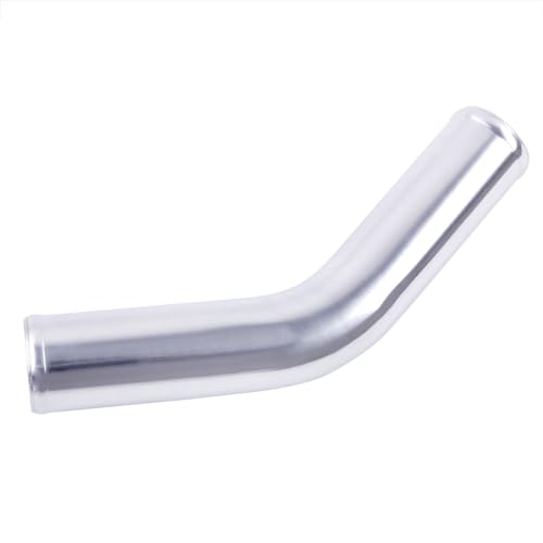 Aluminum Pipe Tube Intercooler Hose 45 Degree 25mm(1"), 6061 Aluminu Air Intake Tube, Length 5.9" (150mm) One Leg, Thickness 2 mm - size: OD25(1"), style: 45 Degree