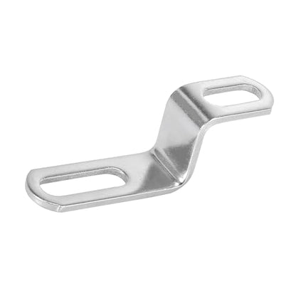 20mm 30mm 0.8" 1.18" Motorcycle Exhaust Pipe Bracket Z Shape Muffler Mounting Clamp Stainless Steel Silver Tone Vehicle Components