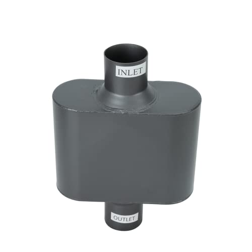 Pair of Single Chamber Performance Race Chambered Muffler 2.25" Center/Center Universal Muffler - size: 2.25 Inch
