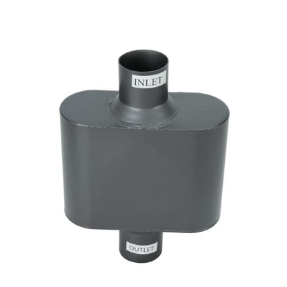 Pair of Single Chamber Performance Race Chambered Muffler 2.25" Center/Center Universal Muffler - size: 2.25 Inch