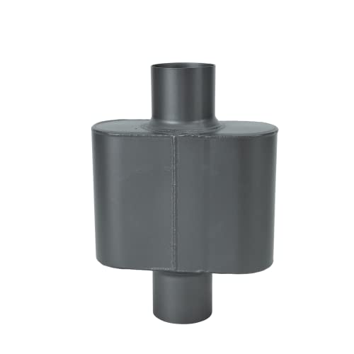 Pair of Single Chamber Performance Race Muffler 3" Center/Center Universal Steel Muffler (3 Inch) - size: 3 Inch