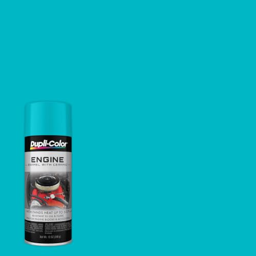 Dupli-Color Engine Paint with CERAMIC, Torque 'N' Teal, 12 oz - color: Torque 'N' Teal, size: 12 Ounce (Pack of 1)