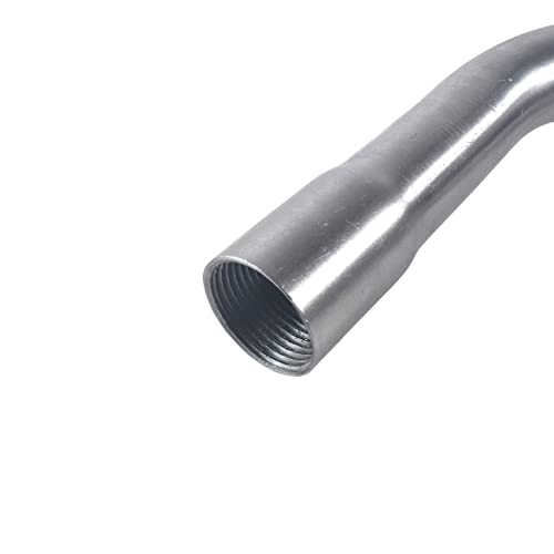 New upgradation Exhaust Muffler Pipe and gasket nut kit for 2 stroke 49cc 60cc 66cc 80cc Engines Gas Motorized Bicycle Motor Bikes Silver - size: Exhaust Muffler Pipe kit Silver