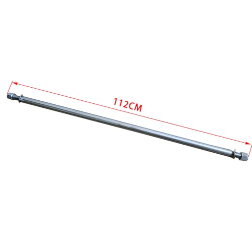 Axle 1" Diameter 44" Steel Axle Rod With 1" to 3/4" Step-Down - size: 44"