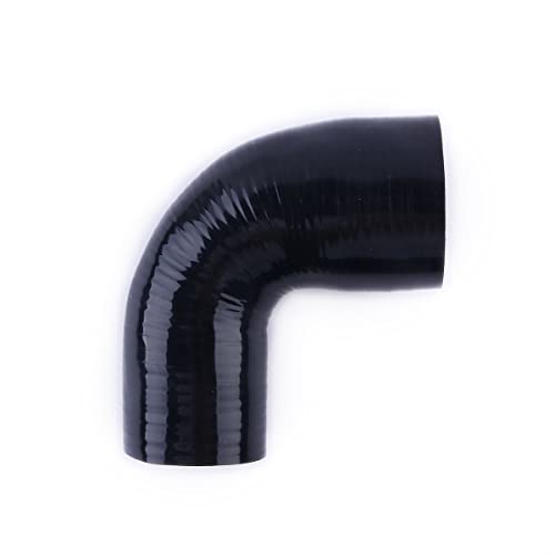 1.5"-2.5" 90 Degree ID Elbow Silicone Coupler Hose,4Ply, Reinforced Turbo/Intercooler/Intake Piping/Industrial (38-64mm) - size: 1.5" to 2.5"