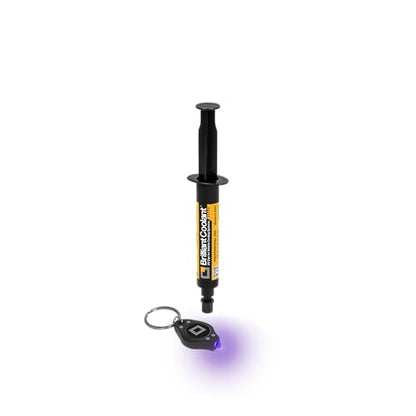 ERRECOM Brilliant Coolant Ultra | UV Dye for Coolant Leak Detection | Detects Radiator & Cooling System Leaks | Compatible with All Antifreeze & Coolant Used in Gasoline & Diesel Engines | 0.34 fl oz - color: Brilliant COOLANT Ultra